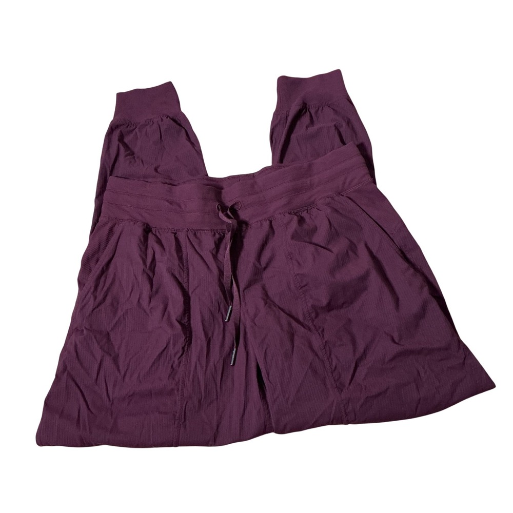 Lululemon Dance Studio Mid-Rise Jogger Full Length Women 10 Garnet Travel W5ENMS